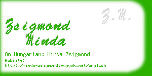 zsigmond minda business card